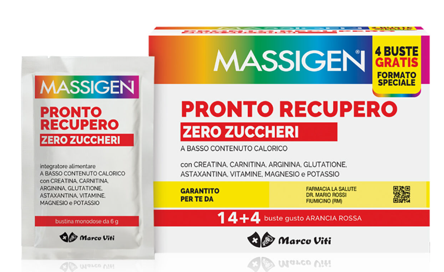 Massigen Pronto Recupero Zero Zuccheri 18 Bustine Promo